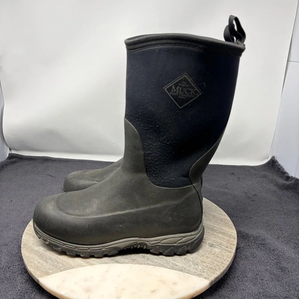 The Original Muck Boot Company Kids Black Waterproof Rain Mud Boots Size 6 US